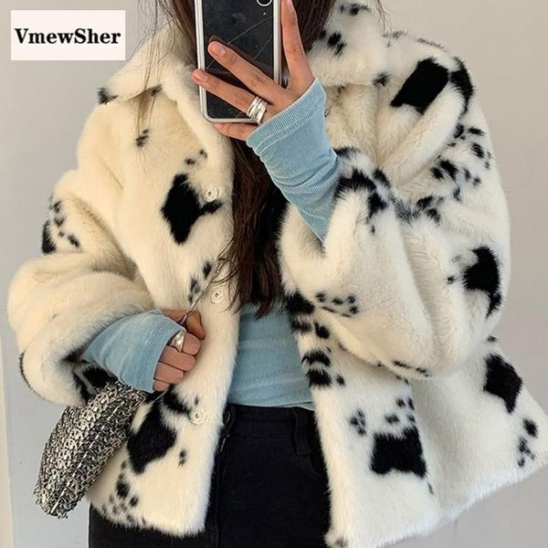 women's fur & faux vmewsher winter cow print imitation mink velvet overcoat women thick warm outwear soft coat female parka, Black
women's fur & faux vmewsher winter cow print imitation mink velvet overcoat women thick warm outwear soft coat female parka, Black