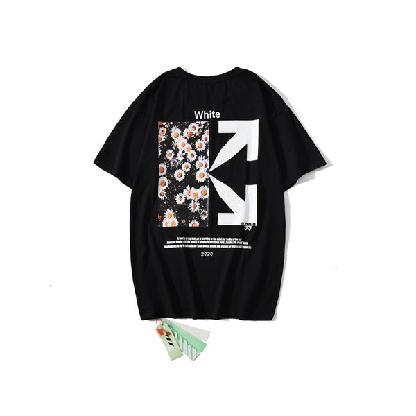 t shirt 20ss off daisy loose cotton men's and women's short sleeve t-shirt summer, White;black
t shirt 20ss off daisy loose cotton men's and women's short sleeve t-shirt summer, White;black