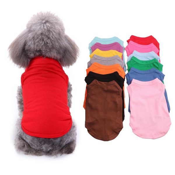 solid color summer dog vest soft cotton t shirt for dogs cat puppy blank clothes kitten elasticity costume diy apparel
solid color summer dog vest soft cotton t shirt for dogs cat puppy blank clothes kitten elasticity costume diy apparel