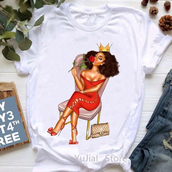 beautiful melanin black girl womens t shirt curls print tee clothes o neck ulzzang harajuku female casual women, White
beautiful melanin black girl womens t shirt curls print tee clothes o neck ulzzang harajuku female casual women, White