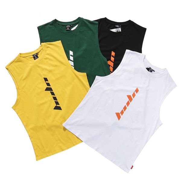 t shir summer ves men's coon sleeveless leer prining baskeball casual loose korean fashion, White;black
t shir summer ves men's coon sleeveless leer prining baskeball casual loose korean fashion, White;black
