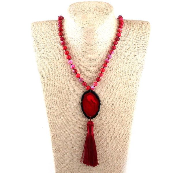 pendant necklaces moodpc fashion bohemian tribal jewelry semi- precious stones long knotted tassel necklace women ethnic, Silver
pendant necklaces moodpc fashion bohemian tribal jewelry semi- precious stones long knotted tassel necklace women ethnic, Silver