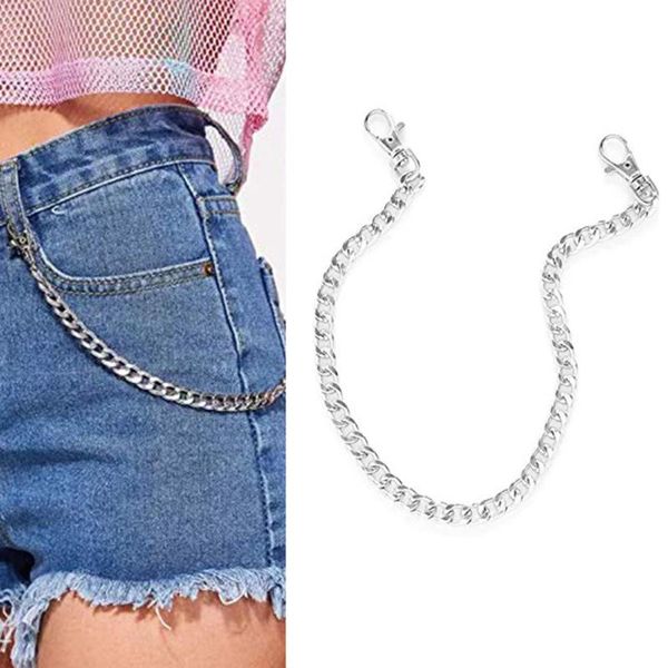 keychains fashion punk hip-hop trendy belt waist chain male pants men women jeans silver metal clothing accessories jewelry ye31
keychains fashion punk hip-hop trendy belt waist chain male pants men women jeans silver metal clothing accessories jewelry ye31