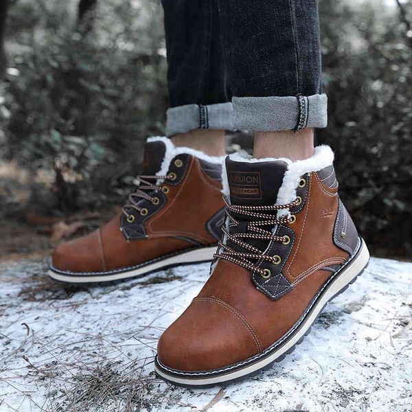 dress shoes men winter boots warm outdoor snow walking fur boots work shoes comfy classic military lace-up basic pujy, Black
dress shoes men winter boots warm outdoor snow walking fur boots work shoes comfy classic military lace-up basic pujy, Black