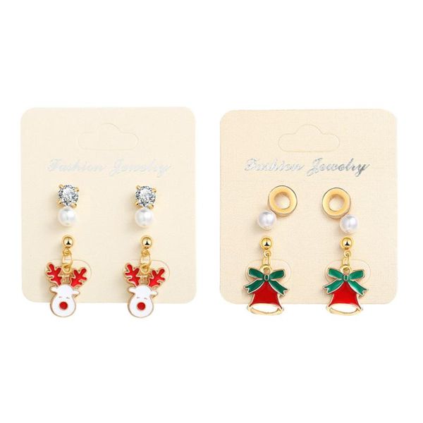 pairs of drip oil alloy pearl earrings delicate deer pendants ear studs fashion charming accessories party favor
pairs of drip oil alloy pearl earrings delicate deer pendants ear studs fashion charming accessories party favor
