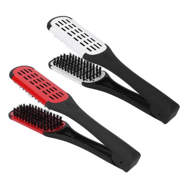 hair brushes bristle double sided brush clamp straightener multifunctional spring for improves health, Silver
hair brushes bristle double sided brush clamp straightener multifunctional spring for improves health, Silver
