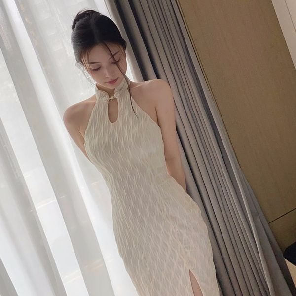 luxury cheongsam d white moonlight improved cheongsam women's 2021 gentle waist closing slim split long drs, Blue;red
luxury cheongsam d white moonlight improved cheongsam women's 2021 gentle waist closing slim split long drs, Blue;red