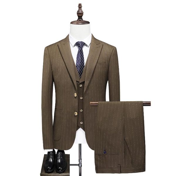 men's suits & blazers khaki stripe groom male wedding prom suit slim fit tuxedo men formal business work wear 3pcs set (jacket+pants+ve, White;black
men's suits & blazers khaki stripe groom male wedding prom suit slim fit tuxedo men formal business work wear 3pcs set (jacket+pants+ve, White;black