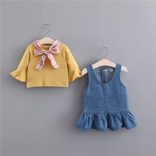 girl's dresses girls denim suspenders dress sweet princess 2021 autumn and winter children's long-sleeved clothes, Red;yellow
girl's dresses girls denim suspenders dress sweet princess 2021 autumn and winter children's long-sleeved clothes, Red;yellow
