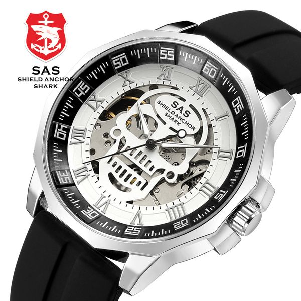 roman fashion personality trend hollow skull men's watch sile automatic / manual mechanical, Slivery;brown
roman fashion personality trend hollow skull men's watch sile automatic / manual mechanical, Slivery;brown