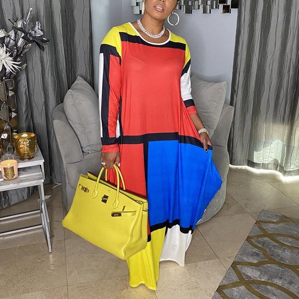 casual dresses autumn full sleeve loose fashion color block floor length causal high street wear long dress vestidos mujer, Black;gray
casual dresses autumn full sleeve loose fashion color block floor length causal high street wear long dress vestidos mujer, Black;gray