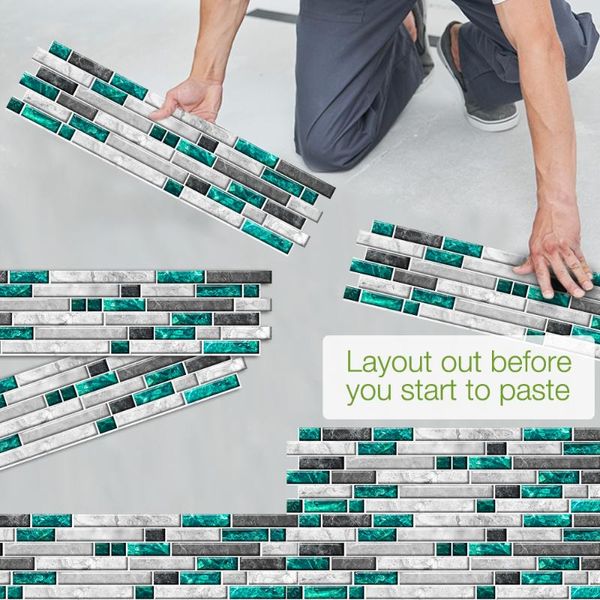 wall stickers alitrella 14pcs/28pcs tile for kitchen bathroom diy stick on water-proof 55x13.5cmx14pcs/28pcs, 1/2 sqm
wall stickers alitrella 14pcs/28pcs tile for kitchen bathroom diy stick on water-proof 55x13.5cmx14pcs/28pcs, 1/2 sqm