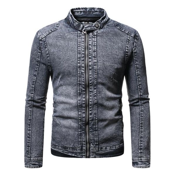 men's jackets autumn and winter slim denim jacket fashion solid color plus velvet stand-up collar warm, Black;brown
men's jackets autumn and winter slim denim jacket fashion solid color plus velvet stand-up collar warm, Black;brown