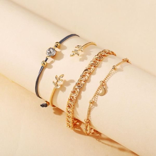 fashion multilayer metal leaf bracelets set statement punk female geometric chain charm trend bangles bracelet jewelry gift, Golden;silver
fashion multilayer metal leaf bracelets set statement punk female geometric chain charm trend bangles bracelet jewelry gift, Golden;silver