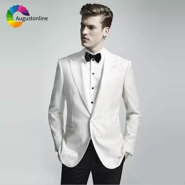 men's suits & blazers white slim fit wedding groom wear tuxedos prom party 2 pieces (jacekt+pants) bridegroom men man blazer, White;black
men's suits & blazers white slim fit wedding groom wear tuxedos prom party 2 pieces (jacekt+pants) bridegroom men man blazer, White;black