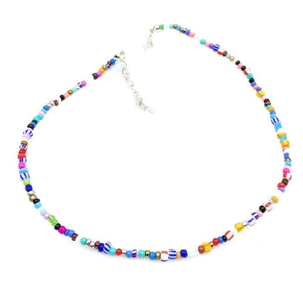 chokers 1pc fashion bohemian necklace handmade beaded choker colorful women girls clavicle chain jewelry accessories gifts, Golden;silver
chokers 1pc fashion bohemian necklace handmade beaded choker colorful women girls clavicle chain jewelry accessories gifts, Golden;silver