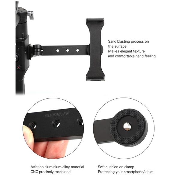 tripod heads expansion adapter phone monitor holder bracket kits for dji ronin-s gimbal stabilizer dom668
tripod heads expansion adapter phone monitor holder bracket kits for dji ronin-s gimbal stabilizer dom668