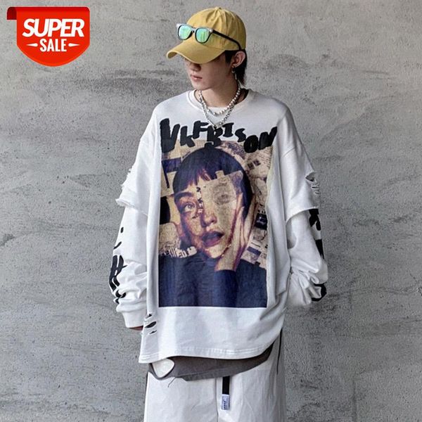 retro girl portrait printing long-sleeved round neck sweater male national trend hip-hop street pullover #ii1z, Black
retro girl portrait printing long-sleeved round neck sweater male national trend hip-hop street pullover #ii1z, Black