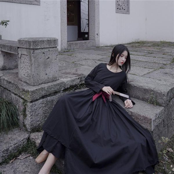 casual dresses elegant spring autumn women dress 2021 bohmia solid color black white maxi fashion tunic vestidos plus size, Black;gray
casual dresses elegant spring autumn women dress 2021 bohmia solid color black white maxi fashion tunic vestidos plus size, Black;gray