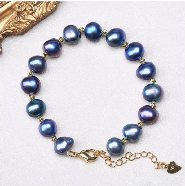 natural special-shaped colorful baroque pearl beaded strands bracelet irregular malachite green premium temperament all-match gold injection, Black
natural special-shaped colorful baroque pearl beaded strands bracelet irregular malachite green premium temperament all-match gold injection, Black