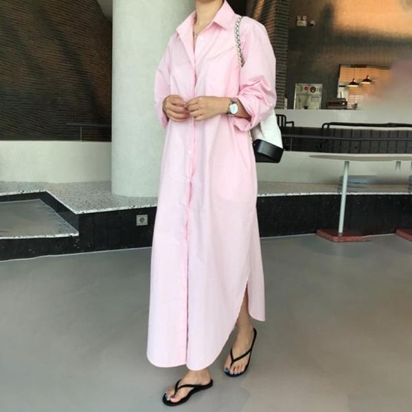 casual dresses women autumn sundress elegant long shirt dress lapel neck sleeve solid loose work ropa mujer talla grande, Black;gray
casual dresses women autumn sundress elegant long shirt dress lapel neck sleeve solid loose work ropa mujer talla grande, Black;gray