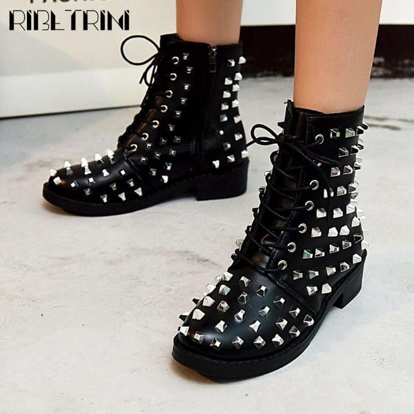 brand big size 43 cool rivets shoelaces chunky heels ankle motorcycles boots fashion winter shoes women, Black
brand big size 43 cool rivets shoelaces chunky heels ankle motorcycles boots fashion winter shoes women, Black