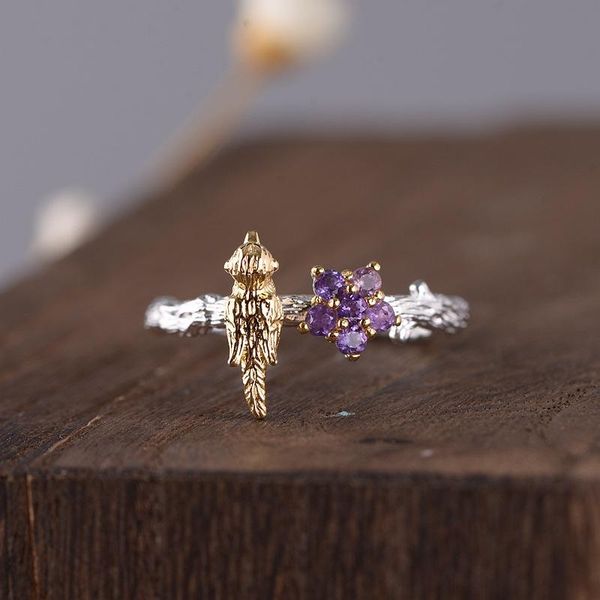 cluster rings fnj 925 silver animal bird adjustable size 100% original s925 solid ring for women jewelry fine purple zircon, Golden;silver
cluster rings fnj 925 silver animal bird adjustable size 100% original s925 solid ring for women jewelry fine purple zircon, Golden;silver