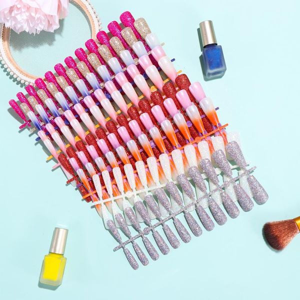 10set extra long press on nails with nail file ballerina coffin false tips full cover manicure fake set tool, Red;gold
10set extra long press on nails with nail file ballerina coffin false tips full cover manicure fake set tool, Red;gold