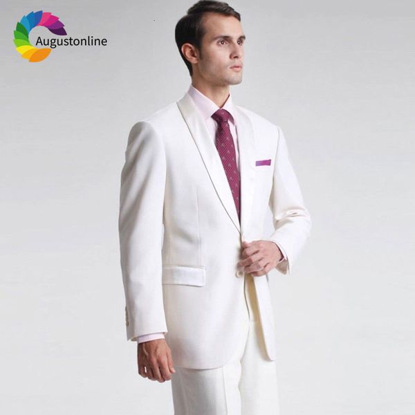 men's suits & blazers italian ivory/white men suit slim fit wedding groom tuxedo man blazer jacket pants 2piece costume homme, White;black
men's suits & blazers italian ivory/white men suit slim fit wedding groom tuxedo man blazer jacket pants 2piece costume homme, White;black