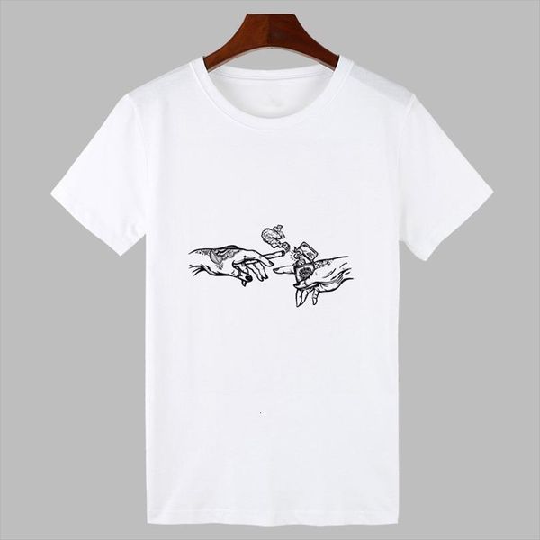 two hand magic printed mens fashion men female clothing summer thin section harajuku white, White;black
two hand magic printed mens fashion men female clothing summer thin section harajuku white, White;black