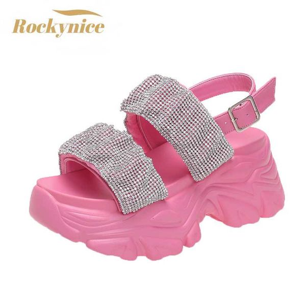 sandals women female shoes rubber beach slippers high platform sandalias 2021 summer bling chunky woman casual slides, Black
sandals women female shoes rubber beach slippers high platform sandalias 2021 summer bling chunky woman casual slides, Black