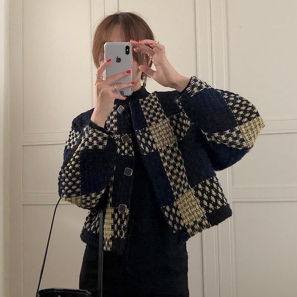 women's jackets alien kitty warm streetwear color-hit high waist 2021 plaid vintage girls woolen stylish women retro office lady coats, Black;brown
women's jackets alien kitty warm streetwear color-hit high waist 2021 plaid vintage girls woolen stylish women retro office lady coats, Black;brown