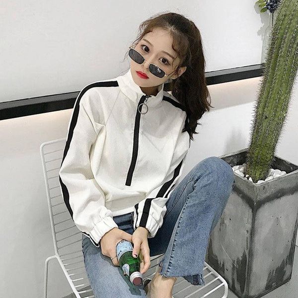 women's hoodies & sweatshirts sweatshirt thin 2021 short clothing students korean version loose spring and autumn jacket long-sleeved, Black
women's hoodies & sweatshirts sweatshirt thin 2021 short clothing students korean version loose spring and autumn jacket long-sleeved, Black