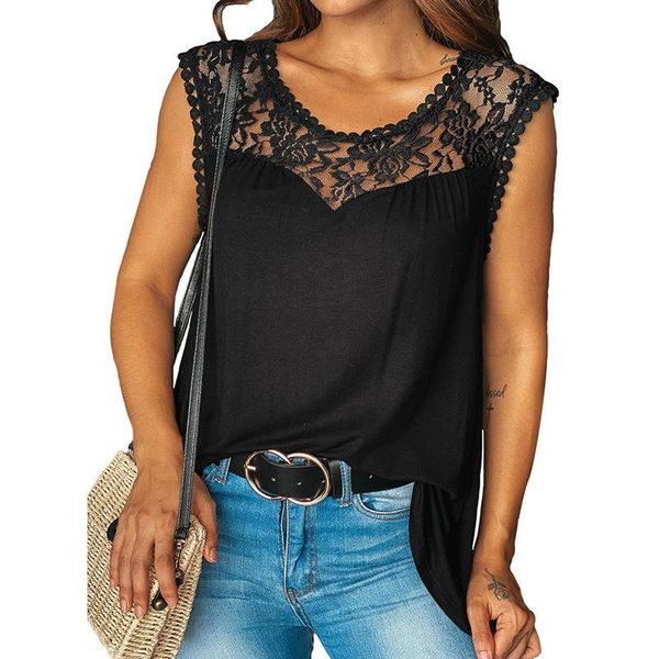 women's blouses & shirts 2021 summer lace patchwork shirt women casual sleeveless o-neck loose ladies beach black white
women's blouses & shirts 2021 summer lace patchwork shirt women casual sleeveless o-neck loose ladies beach black white