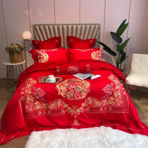 bedding sets luxury 4/6/9 pcsclassical flowers embroidery 100s egyptian sheet/linen bed cotton pillowcase set duvet wedding red cover
bedding sets luxury 4/6/9 pcsclassical flowers embroidery 100s egyptian sheet/linen bed cotton pillowcase set duvet wedding red cover