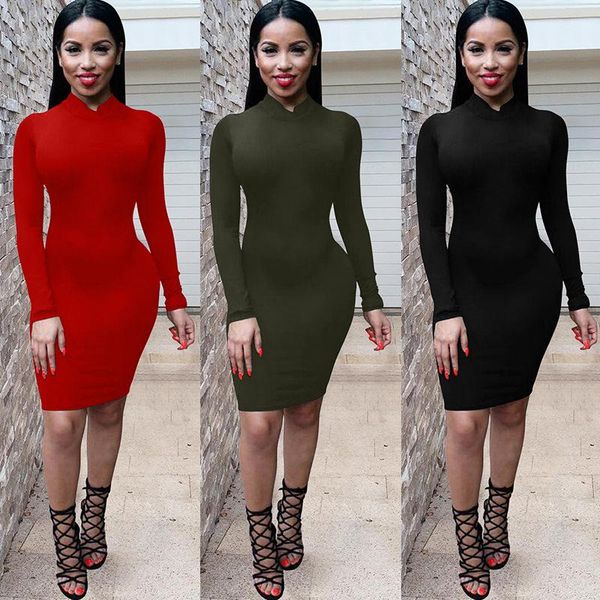 casual dresses 2021 women's backless round neck bodycon long sleeve bandage party club dress red black vestidos, Black;gray
casual dresses 2021 women's backless round neck bodycon long sleeve bandage party club dress red black vestidos, Black;gray