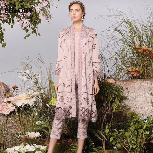grade designer clothing sets 2021 spring fashion long cardigan jackets+hollow out embroidery pants & capris set suit female women's two, White
grade designer clothing sets 2021 spring fashion long cardigan jackets+hollow out embroidery pants & capris set suit female women's two, White