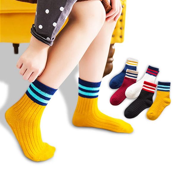 pairs of kids socks for boys and girls' 4 seasons warm cotton ages 1 to 12 with soft stripes sporty, Pink;yellow
pairs of kids socks for boys and girls' 4 seasons warm cotton ages 1 to 12 with soft stripes sporty, Pink;yellow