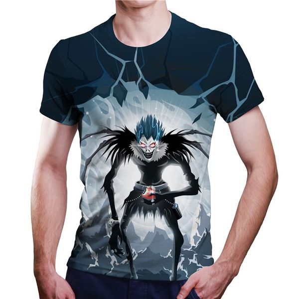 summer anime death note graphic t-shirt interesting harajuku fashion men's short-sleeved loose round neck clothing t-shirts, White;black
summer anime death note graphic t-shirt interesting harajuku fashion men's short-sleeved loose round neck clothing t-shirts, White;black