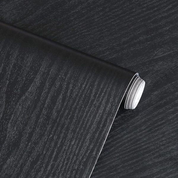 wallpapers luckyyj matte black grain wood textured wallpaper film self-adhesive shelf liner removable peel-stick countertop
wallpapers luckyyj matte black grain wood textured wallpaper film self-adhesive shelf liner removable peel-stick countertop