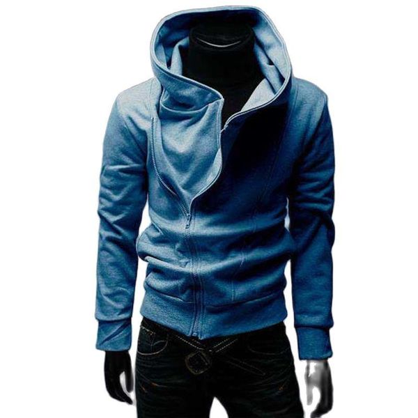 men's hoodies & sweatshirts fashion sweater oblique zipper hoodie slim solid color hooded windproof collar and women's, Black
men's hoodies & sweatshirts fashion sweater oblique zipper hoodie slim solid color hooded windproof collar and women's, Black