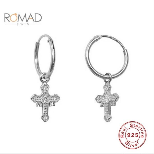 light luxury 925 sterling silver hoop earrings for women cross zircon pendant fashion jewelry 2021 brincos & huggie, Golden;silver
light luxury 925 sterling silver hoop earrings for women cross zircon pendant fashion jewelry 2021 brincos & huggie, Golden;silver