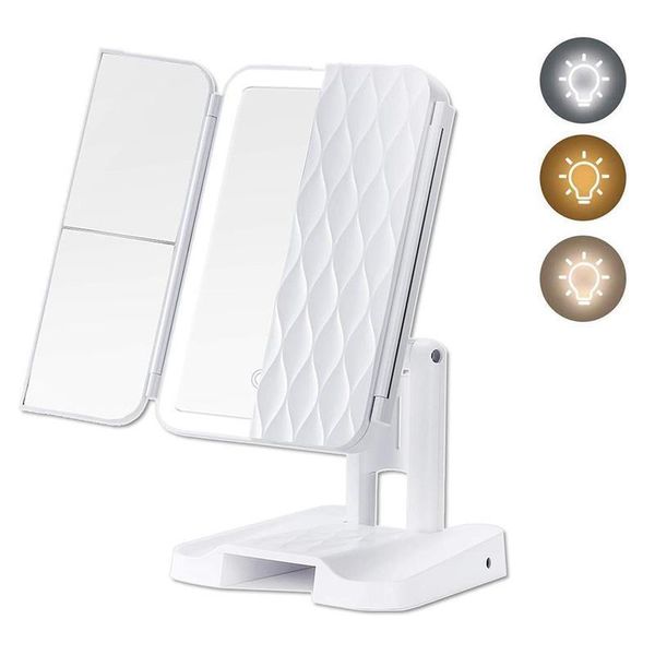 compact mirrors makeup vanity mirror with lights led trifold 3 color lighting modes touch control 1x/2x/3x magnification cosmetic
compact mirrors makeup vanity mirror with lights led trifold 3 color lighting modes touch control 1x/2x/3x magnification cosmetic