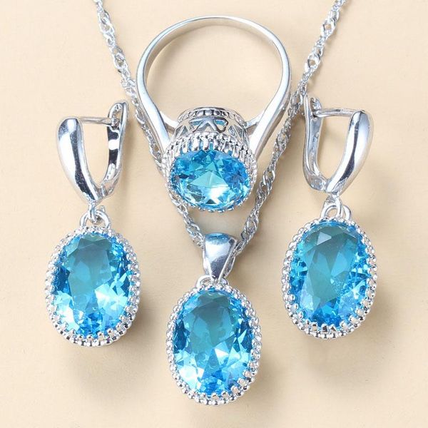 wedding jewelry sets 8-colors women costume silver 925 sky blue zircon dangle/earrings/pendant/necklace/ring bridal, Slivery;golden
wedding jewelry sets 8-colors women costume silver 925 sky blue zircon dangle/earrings/pendant/necklace/ring bridal, Slivery;golden