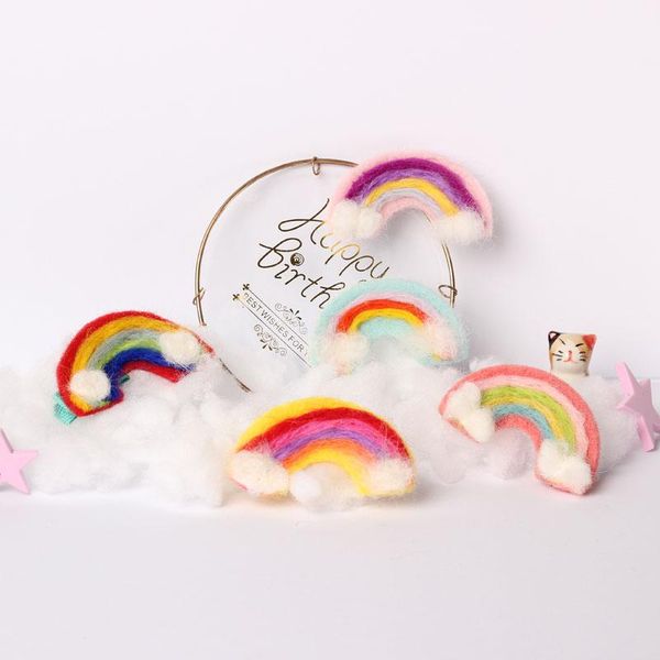 cute girl soft wool hairpin handmade felt rainbow bangs all-match ear hair clip fashion accessories headdress, Slivery;white
cute girl soft wool hairpin handmade felt rainbow bangs all-match ear hair clip fashion accessories headdress, Slivery;white