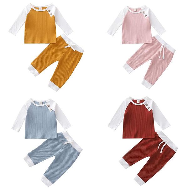 clothing sets born baby 2pcs outfit set fall spring ribbed knitted long sleeve color block and pants for infant boys girls, White
clothing sets born baby 2pcs outfit set fall spring ribbed knitted long sleeve color block and pants for infant boys girls, White