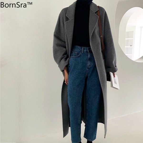 women's wool & blends bornsra winter tweed coat women 2021 autumn korean style long oversize overcoat coats and jackets warm, Black
women's wool & blends bornsra winter tweed coat women 2021 autumn korean style long oversize overcoat coats and jackets warm, Black