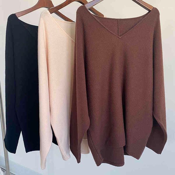 sweaters autumn winter women sweater pullover v-neck cashmere long sleeve loose jumpers, White;black
sweaters autumn winter women sweater pullover v-neck cashmere long sleeve loose jumpers, White;black