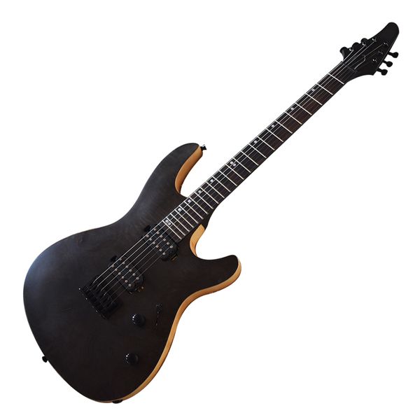 factory outlet-6 strings black electric guitar with 24 frets,neck through body,rosewood fretboard
factory outlet-6 strings black electric guitar with 24 frets,neck through body,rosewood fretboard