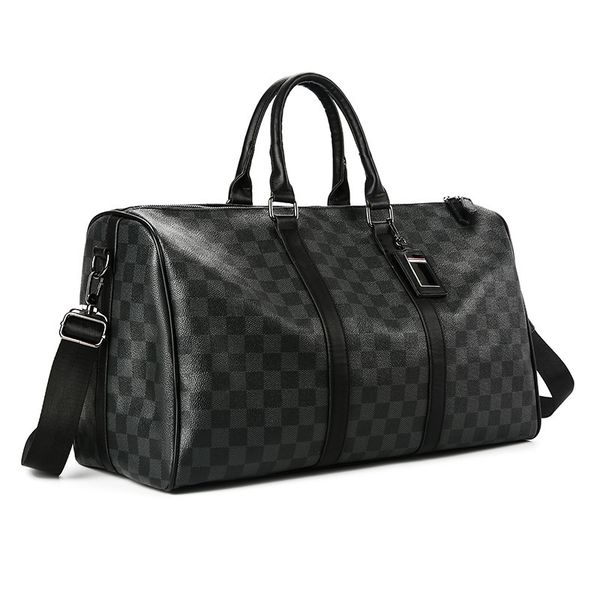 fashion travel shoulder bags men women classic pu leather luggage large capacity handbags trip black plaid bag male
fashion travel shoulder bags men women classic pu leather luggage large capacity handbags trip black plaid bag male
